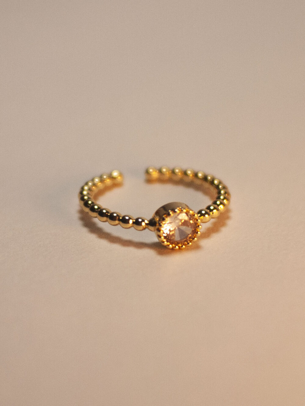 Anillo Graduable Zircón Queen