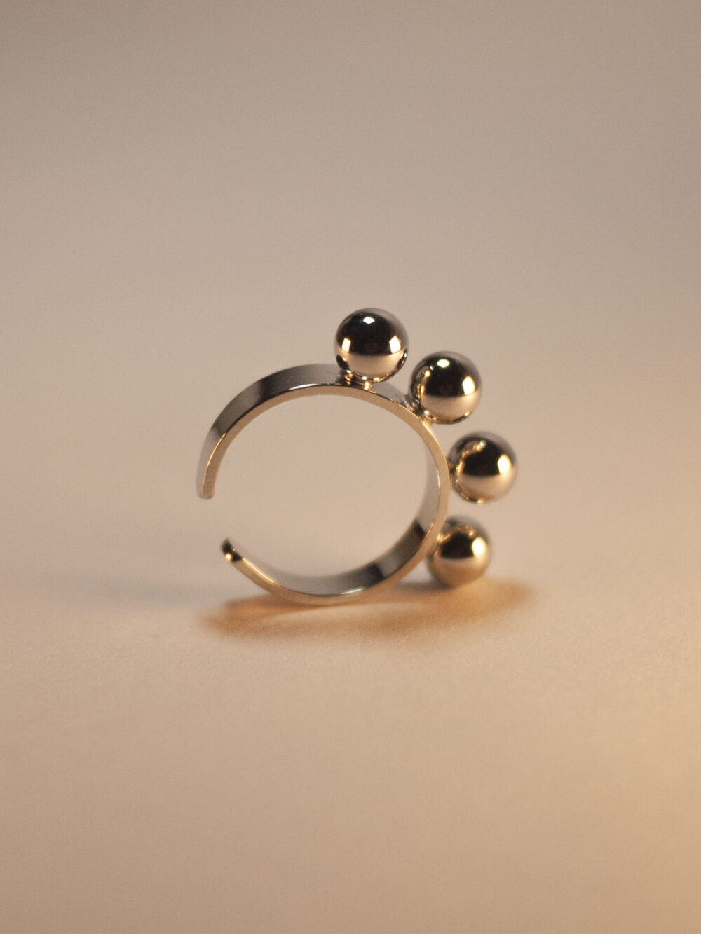 Anillo Graduable Silver FourBall