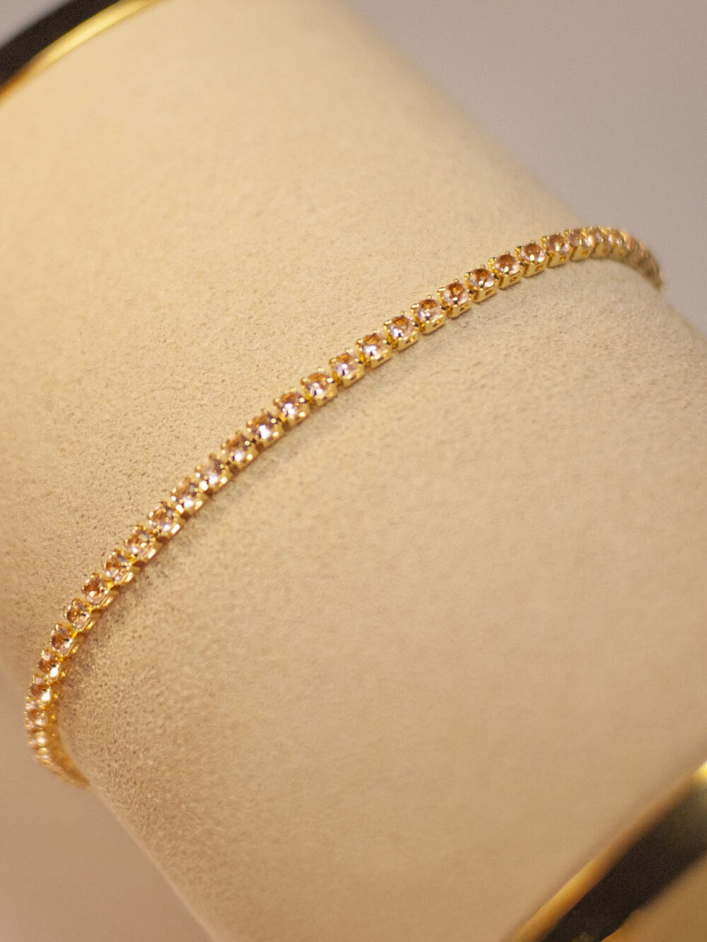 Pulsera Zircones Rosa