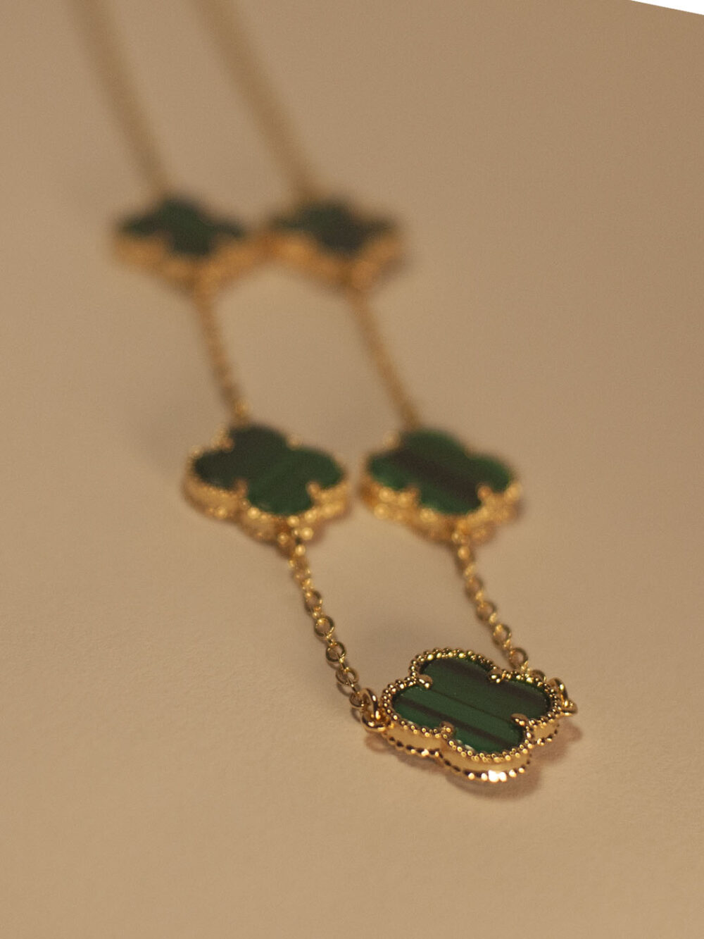 Trebol 5 Collar Verde